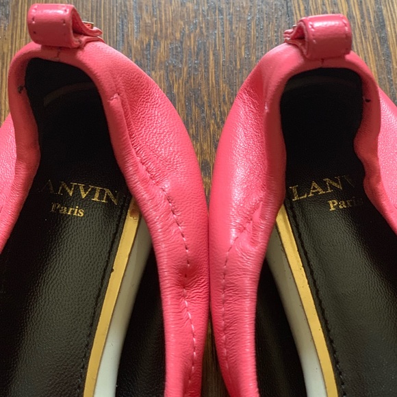 Lanvin Paris Ballet Flats size 37 Pink - Picture 3 of 4